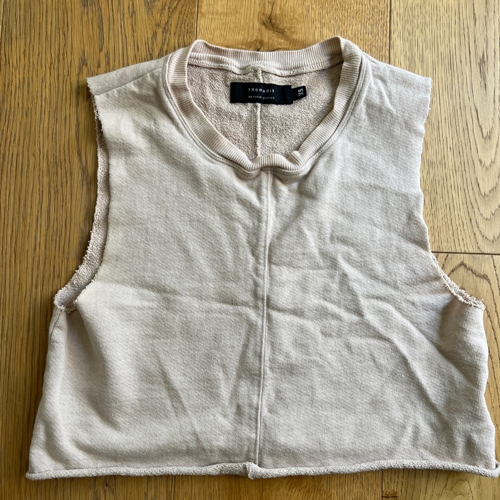 Daniel Patrick Crop Top in Dusty Rose